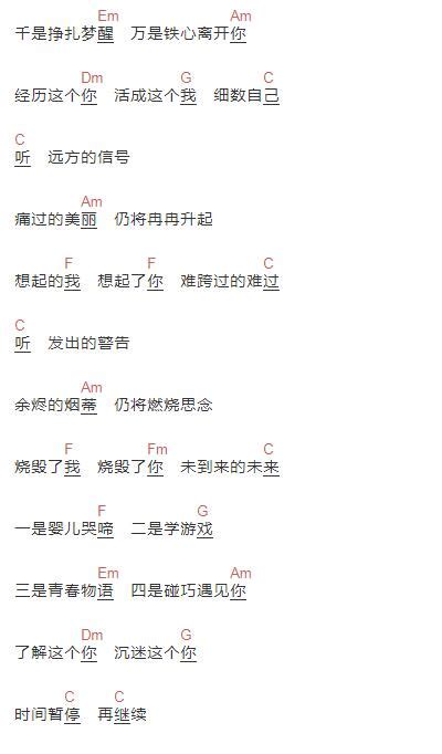 年轮说歌词